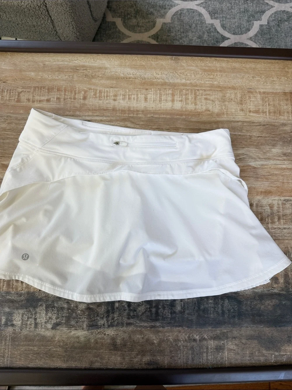 Lululemon Play off the pleats White Athletic Skirt skort